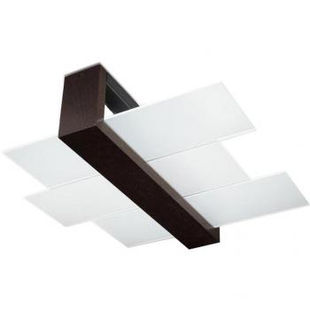 Aplique de Techo FENIKS 2 Wenge E27 Madera/Vidrio Iluminación LED Interior