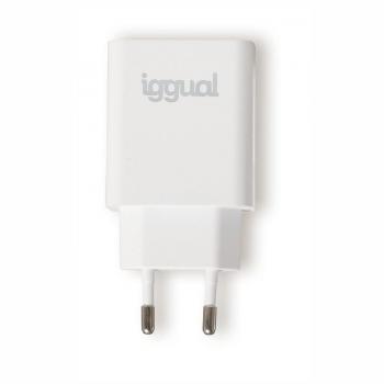 IGGUAL IGG318164 Cargador de Pared USB Tipo-C PD 20W Blanco