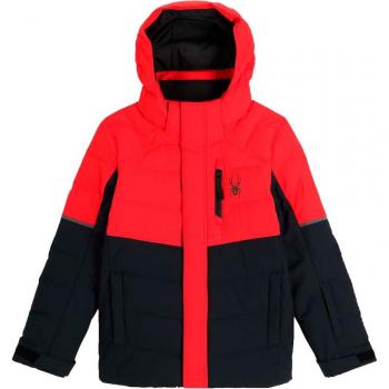 Spyder - Chaqueta de niños Impulse Synthetic Down Spyder con aislamiento sintético, resistente al agua, capucha ajustable, múltiples bolsillos y diseño ligero
