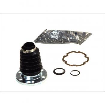 Kit de fuelles para eje de transmisión SPIDAN 24662, incluye fuelles de goma, abrazaderas metálicas y accesorios necesarios para la instalación, diseñado para garantizar un sellado adecuado y protección contra la entrada de suciedad y humedad en