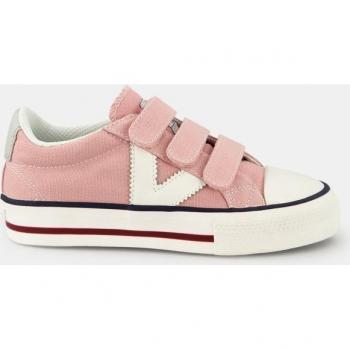Victoria Tribu Canvas Sneakers for Girls with Velcro - Pink