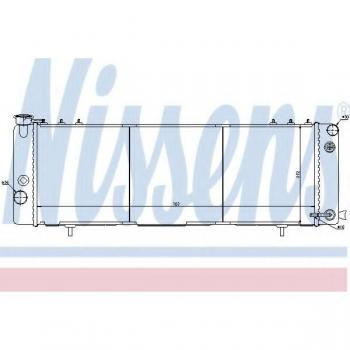 Radiador NISSENS 61001 para Refrigeración del Motor con Control Térmico