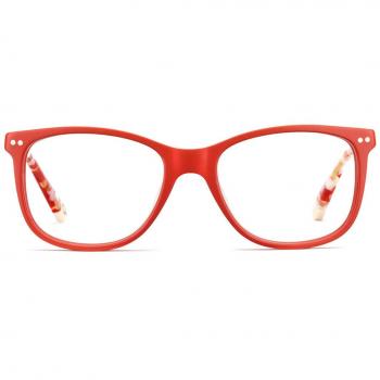 Etnia Barcelona Teo Kids RDWH Kids' Eyeglasses Red Size 48 - Frame Only, Blue Light Block Available