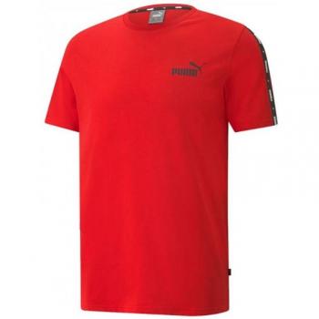 Camiseta Puma Essentials+ manga corta roja