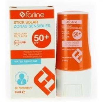 Farline Stick Solar SPF 50+ para Zonas Sensibles y Cicatrices 9 ml