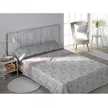 DHestia Juego Sábanas, Coral Malva, 90x200 cm/Cama 90