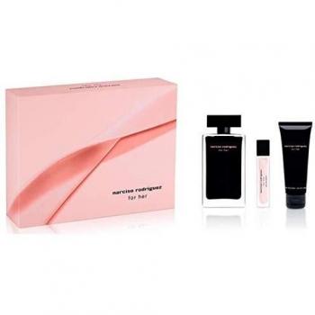 Narciso Rodriguez For Her - Set con Agua de Tocador y Locion, 100 + 10 + 75 ml