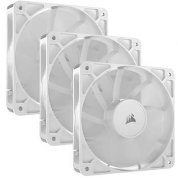 Corsair RS120 Pack Triple Ventilador Suplementario PWM 120mm Blanco