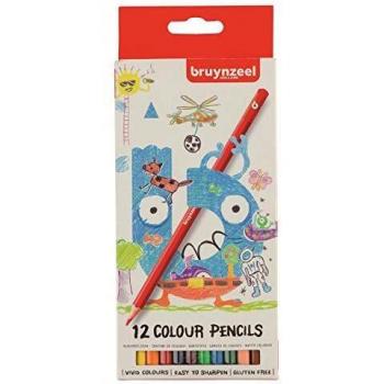 Lápices de Colores Bruynzeel Kids - Set de 12 Piezas en Colores Asortidos