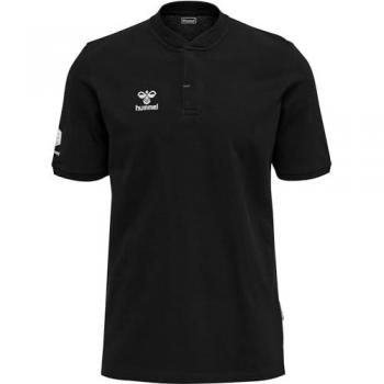 Hummel Move Grid Short Sleeve Polo Shirt - Black - Men's 2XL