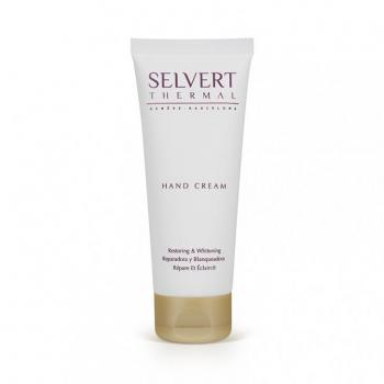 Crema de manos reparadora y blanqueadora SELVERT.