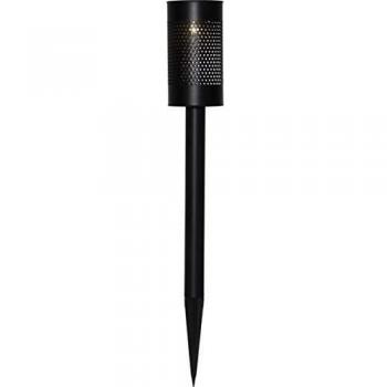 Lámpara LED Solar Blace con Pica de Tierra Larga 46cm, Acero Inoxidable, Sensor de Crepúsculo, Luz Cálida