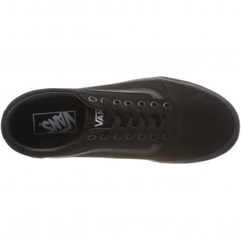 Vans Ward Canvas Trainers - Black/Black - Male - Size: 7.5 UK