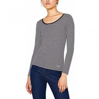 edc by Esprit 099cc1k037 Camisa Manga Larga, Azul