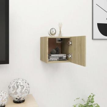 vidaXL Wall Mounted TV Cabinet Sonoma Oak 30.5x30x30 cm