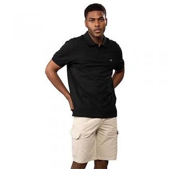 GANT Men's Regular Fit Short Sleeve Shield Logo Pique Polo - Black - 4XL