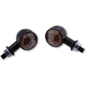 Señal de Giro LED Mini Arizona Shinyo - Negro, 12V/H21, Ø40mm