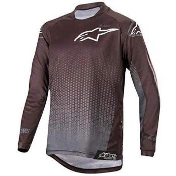 Alpinestars Camiseta De MX 2019 Racer Graphite Graphite-Negro