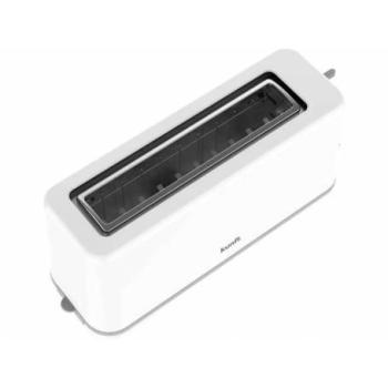 Tostadora Kunft KT4558 de 1 ranura, 1050 W - Color Blanco y Acero Inoxidable