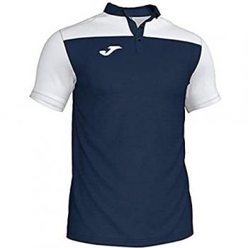 Joma Hobby II Short Sleeve Polo Shirt for Men and Kids - Navy and White