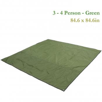 Yahill - Refugio protector de camping fabricado con tejido Oxford de gran espesor para toldo, carpa, lona para el suelo, estera de cobertura , Green
