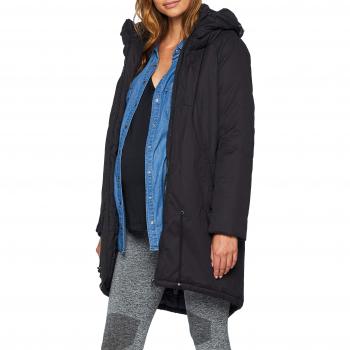 MAMALICIOUS Tikka Carry Me Padded Jacket - Noos, Chaqueta premamá para Mujer, Negro Black, 38