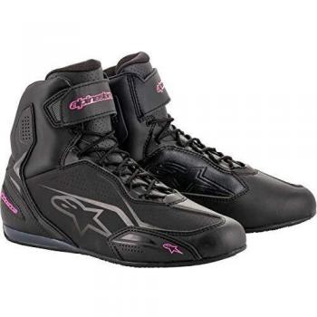 Alpinestars Stella Faster-3 Women's Motorcycle Shoes - Black-Pink (Size 43)