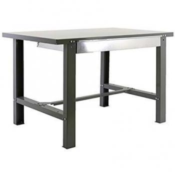 Banco de trabajo industrial con cajón BT6 Simonwork Metalic Gris Simonrack 830x1200x730 mms - banco de trabajo resistente 800 Kgs de capacidad por estante