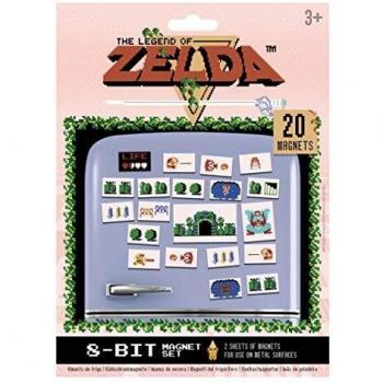 Pyramid The Legend of Zelda-Set De Imanes Retro, Cerámica, Multicolor, 18 x 24 x 0, 3 cm