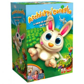Juego de Mesa Acchiappa el Conejo - Goliath, Juego de Acción para Niños a Partir de 4 Años, Estimula Reflexos y Aprendizaje con Conejos y Zanahorias