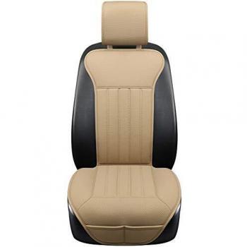 BLACK PANTHER Cojin Asiento Coche, Fundas Asiento Conductor,Cuatro Estaciones Universal Antideslizante Protector Asiento Delanterocon Respaldo