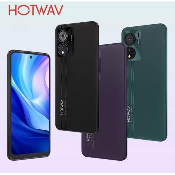 Smartphone HOTWAV Note 12 EF Android 14.0, pantalla HD de 6.8, batería de 5160 mAh, 6GB RAM + 128GB almacenamiento, cámara de 48MP + 16MP