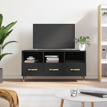 Soporte de TV negro 102x36x50 cm madera multicapa