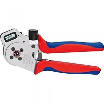 Pinza Crimpadora KNIPEX 97 52 65 DG A para Contactos Girados, Cromada, Mango Multicomponente, 250 mm