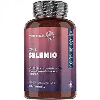 Fórmula de Selenio 200mcg - 365 comprimidos para fortalecer la inmunidad, apoyar la tiroides y mejorar cabello y uñas