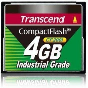 Transcend TS4GCF200I - Memoria Compact Flash de 4 GB, negro