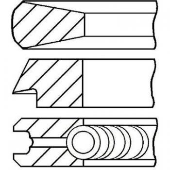 Kit de aros de pistón GOETZE ENGINE 08-108000-10