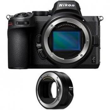 Cámara Evil Nikon Z5 Cuerpo + Adaptador FTZ II + Guía PDF 20 Técnicas para Mejorar sus Fotos