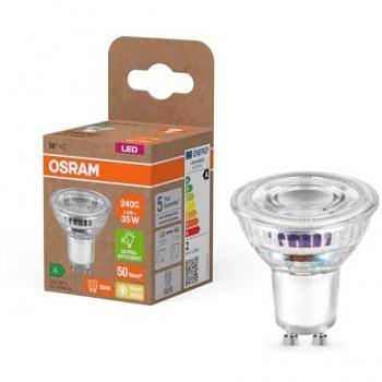 Bombilla LED Reflectora OSRAM GU10 1.3W 36° 2700K Blanco Cálido Eficiencia Energética A