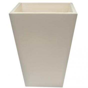 Maceta Azcona 60L Blanco de Polietileno | Fácil Limpieza | Resistente a Impactos | 100% Reciclable