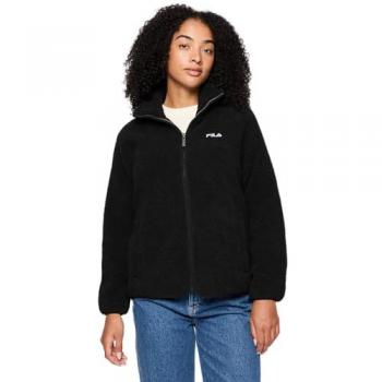 Fila Oacala Sherpa Fleece Jacket - Women's Regular Fit, Black, XS