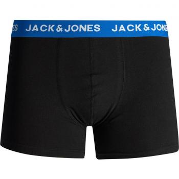 Jack & Jones Men's Cotton Boxer Briefs - 5 Pack with Colorful Waistband