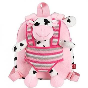 PERLETTI Mochila peluche 25cm con vaca Connie extraible