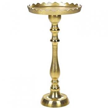 Mesa Auxiliar de Metal Dorado 35 cm Brillante Glamour Timaru