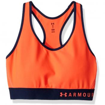 Under Armour - Sujetador Deportivo de Apoyo Alto para Mujer con Copas extraíbles, Ligero y Transpirable, Mujer, Sujetador Deportivo, 1307196-878, Después de Quemado/Academia, XS