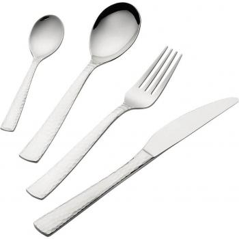 Cubertería de 24 piezas Tiber - Elegante juego de cubiertos de acero inoxidable con diseño moderno