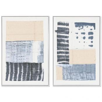 Cuadro DKD Home Decor 60 x 3,2 x 90 cm Abstracto Urbano (2 Unidades)