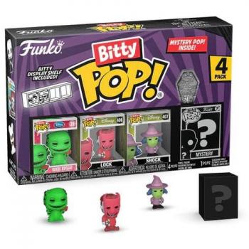 Funko Bitty Pop! The Nightmare Before Christmas: Oogie Boogie, Lock & Shock 4-Pack