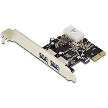 Ewent EW1040 Tarjeta PCI Express con 2 Puertos USB 3.0 Internos, Color Plateado