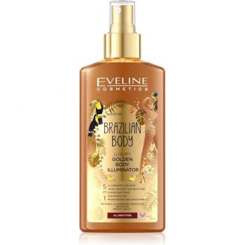 Eveline Brazilian Body Gold Illuminator Spray Corporal Hidratante Brillante 150 Ml